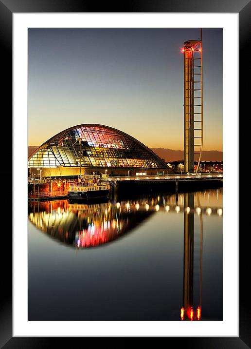 The Glasgow Science Centre  Framed Mounted Print by Grant Glendinning