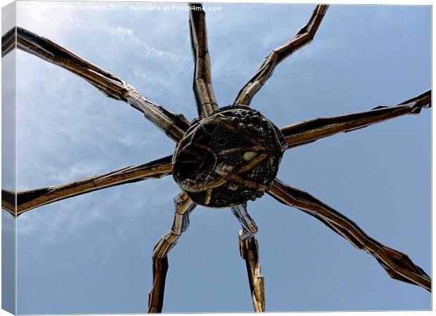 Maman Spider Sculpture  Canvas Print by Mike Marsden