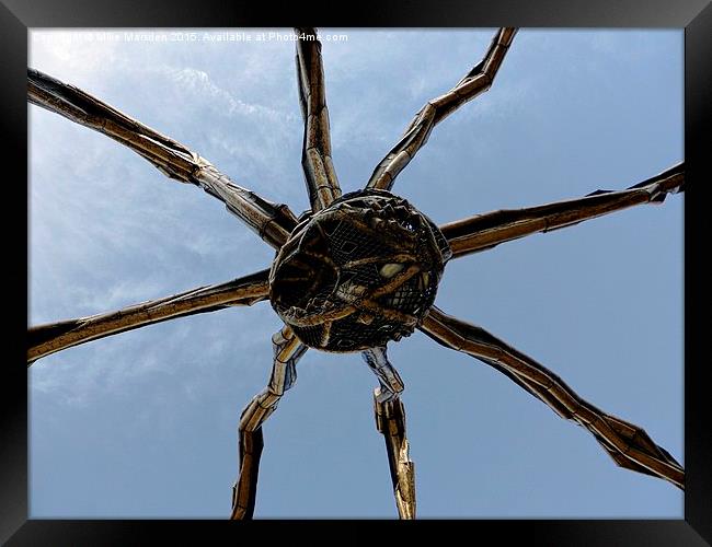 Maman Spider Sculpture  Framed Print by Mike Marsden