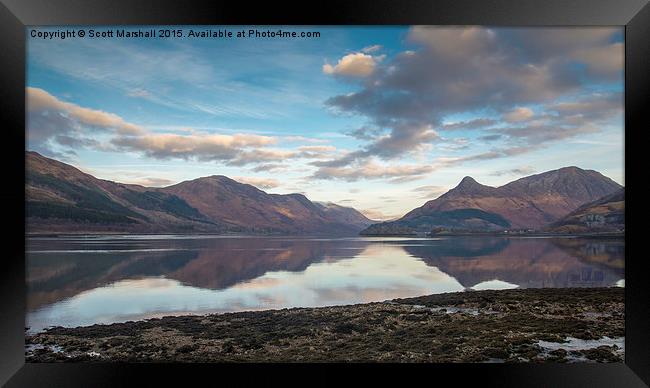  Loch Leven and the Pap of Glencoe Framed Print by Scott K Marshall