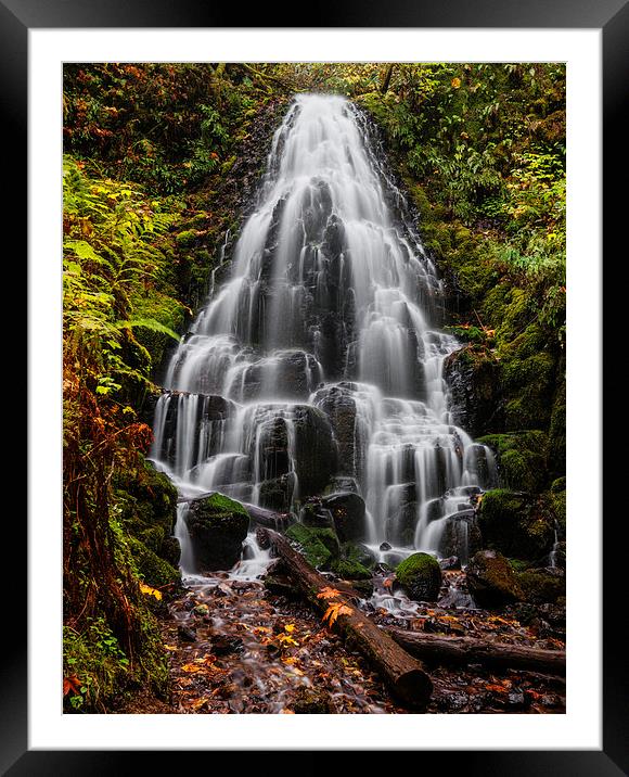  Beautiful fairy falls autumn in Columbia River Go Framed Mounted Print by Vishwanath Bhat