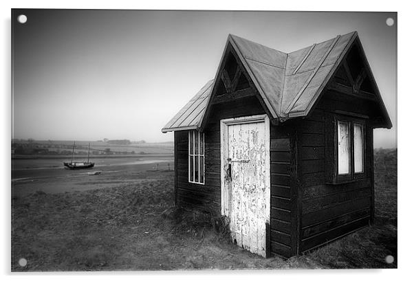 Ferryman's Hut Acrylic by Keith Naylor