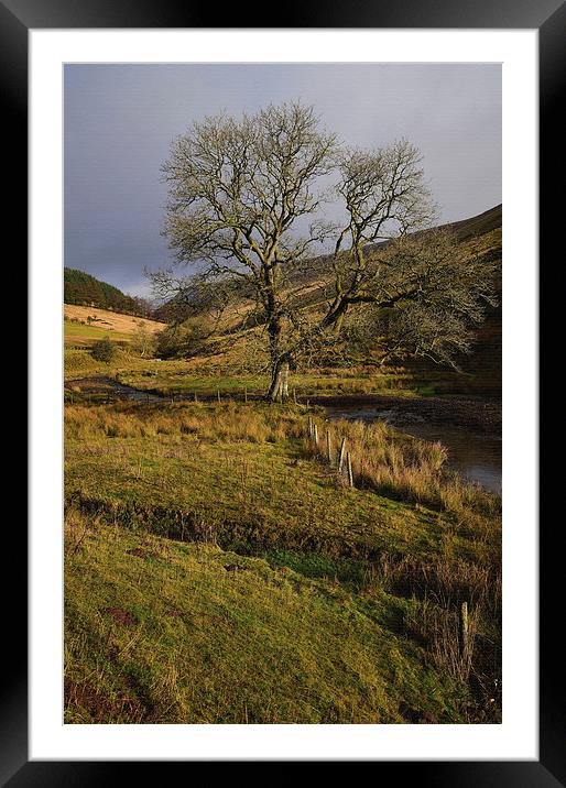 Brecon Beacons National Park in South Wales. An ar Framed Mounted Print by Jonathan Evans
