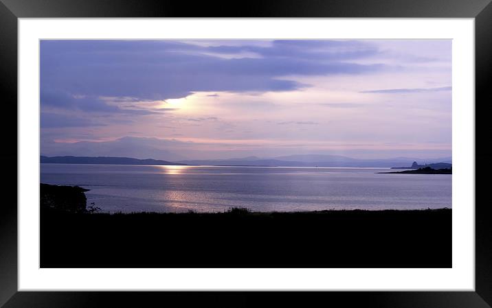 Sunrise over the Mainland Framed Mounted Print by Mary Lane