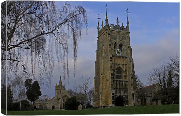 Bell Tower and St Lawrence Church  Canvas Print by Tony Murtagh