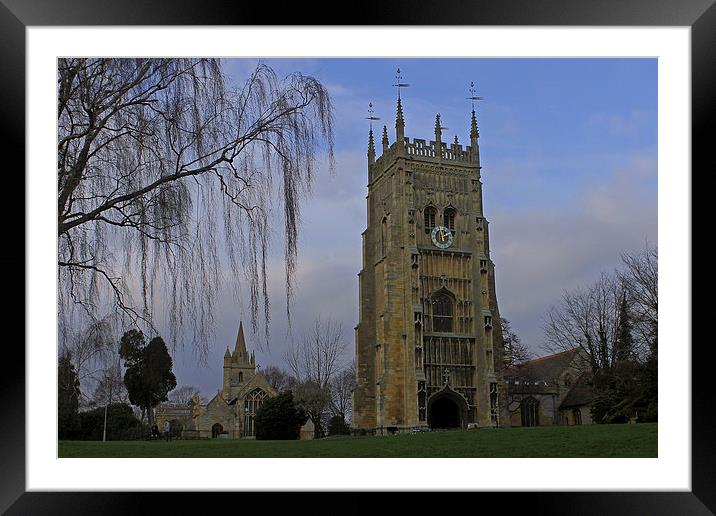 Bell Tower and St Lawrence Church  Framed Mounted Print by Tony Murtagh
