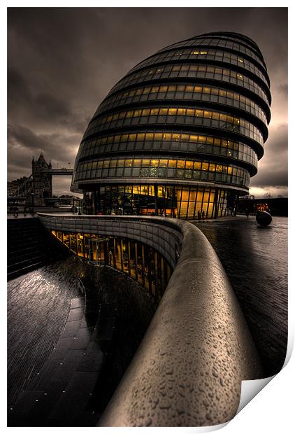 City Hall Print by Chester Tugwell