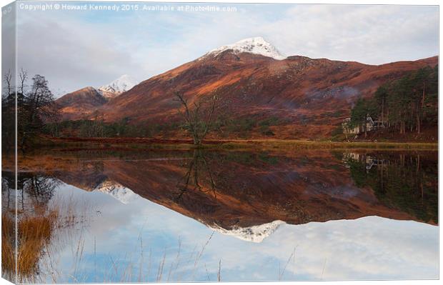 Affric Reflections Canvas Print by Howard Kennedy