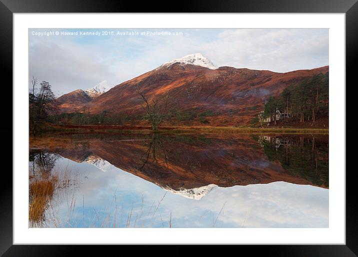 Affric Reflections Framed Mounted Print by Howard Kennedy