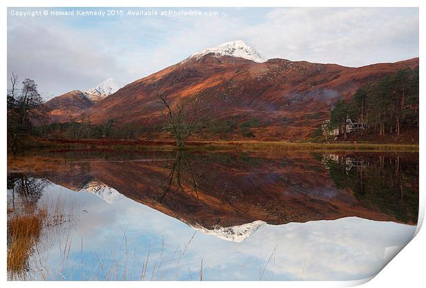 Affric Reflections Print by Howard Kennedy