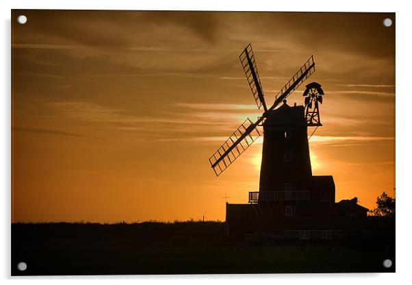 Cley-next-the-Sea Windmill Acrylic by Keith Naylor