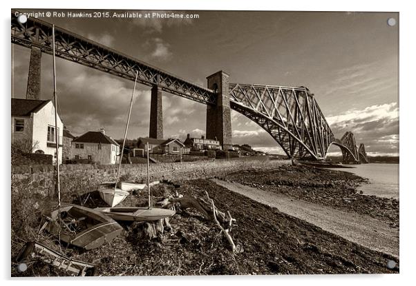  Forth Rail Bridge  Acrylic by Rob Hawkins