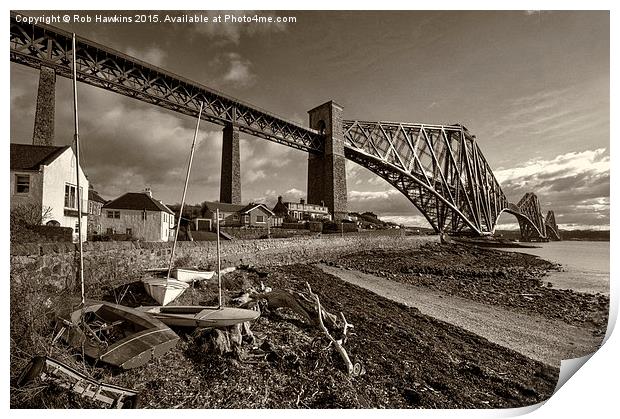  Forth Rail Bridge  Print by Rob Hawkins