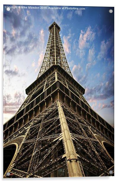 Eiffel Tower Acrylic by Mike Marsden
