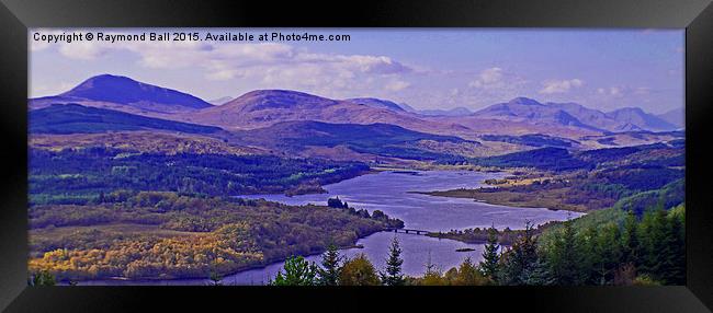  Loch Ness Mountain range. Framed Print by Raymond Ball