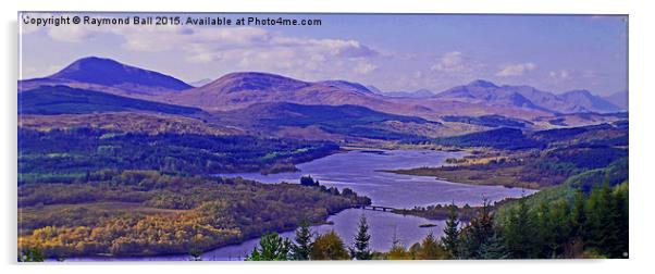  Loch Ness Mountain range. Acrylic by Raymond Ball
