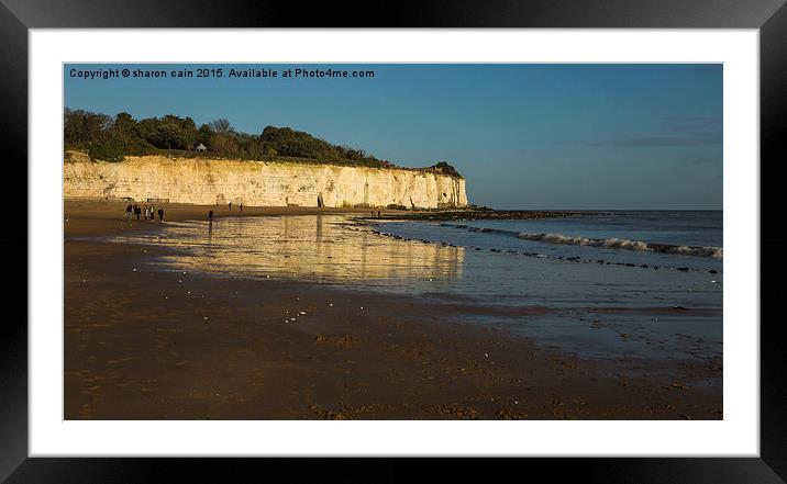  Broadstairs at low tide Framed Mounted Print by Sharon Cain