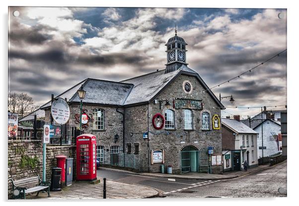 Talgarth Town Hall 3 Acrylic by Steve Purnell