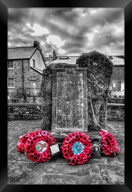 Talgarth War Memorial 2 Framed Print by Steve Purnell