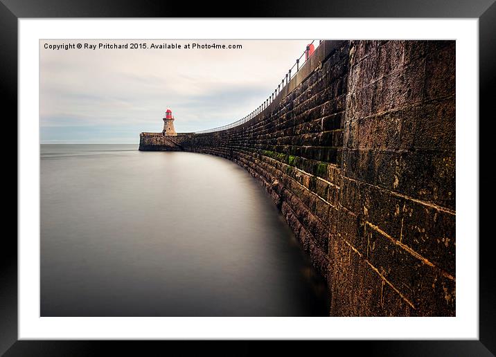  South Shields Pier Framed Mounted Print by Ray Pritchard