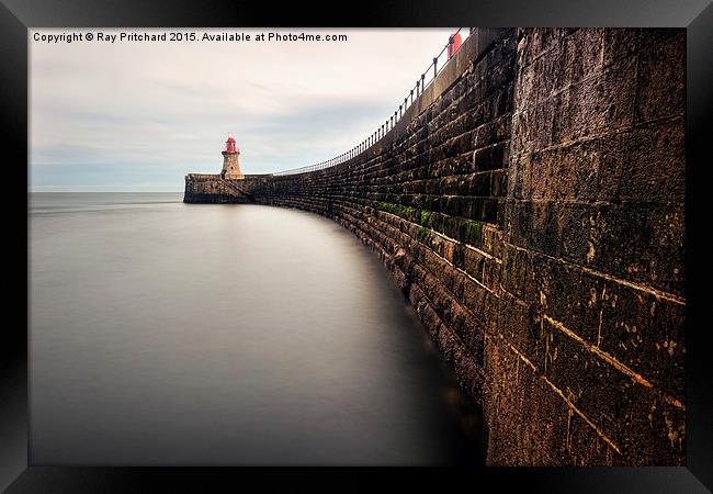  South Shields Pier Framed Print by Ray Pritchard