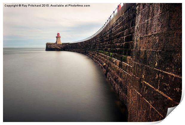  South Shields Pier Print by Ray Pritchard