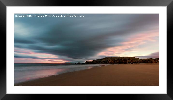  South Shields Beach on New Years Day 2015 Framed Mounted Print by Ray Pritchard