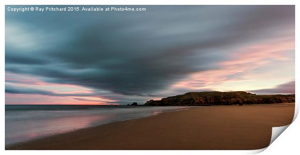  South Shields Beach on New Years Day 2015 Print by Ray Pritchard