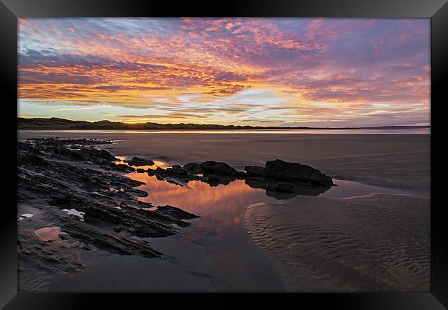   Sunrise at Saunton Sands Framed Print by Dave Wilkinson North Devon Ph