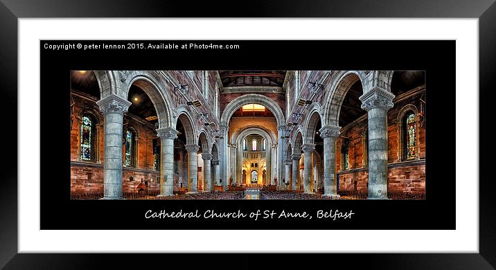  Belfast Cathedral 2 Framed Mounted Print by Peter Lennon