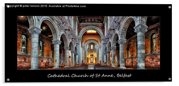  Belfast Cathedral 2 Acrylic by Peter Lennon