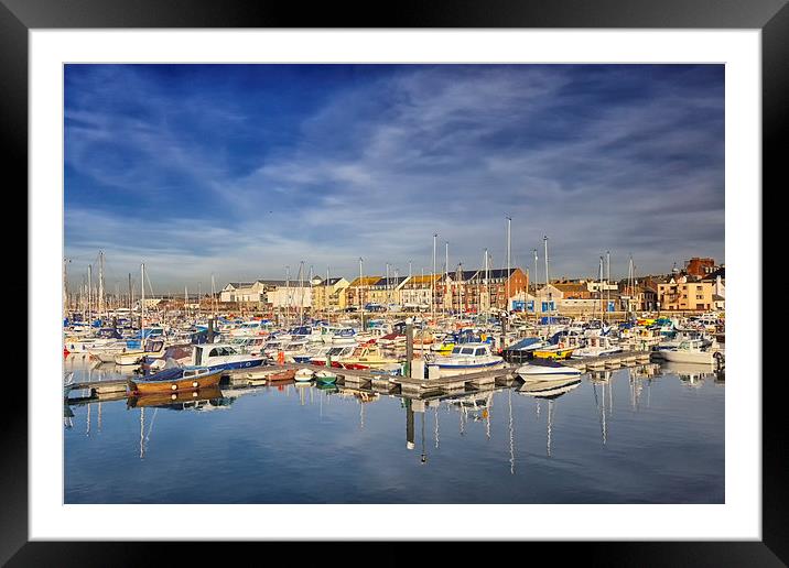  Weymouth Marina. Framed Mounted Print by Mark Godden