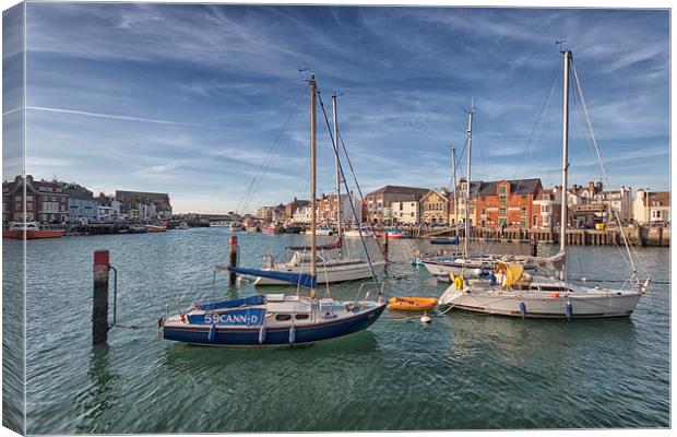  Weymouth's Outer Harbour. Canvas Print by Mark Godden
