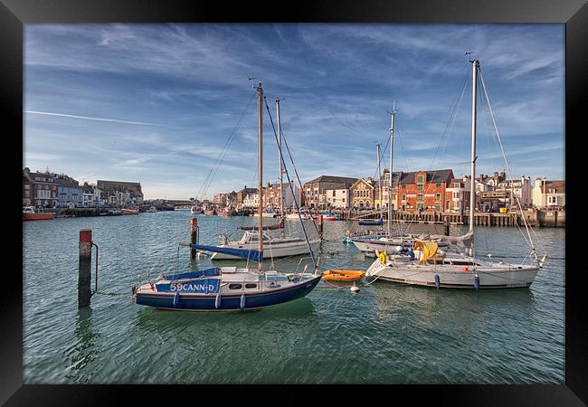  Weymouth's Outer Harbour. Framed Print by Mark Godden