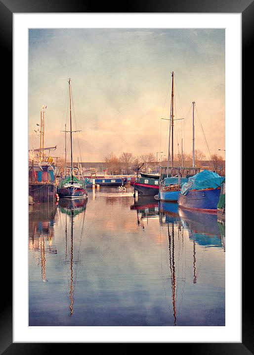  Boats at Gravesend Framed Mounted Print by Dawn Cox