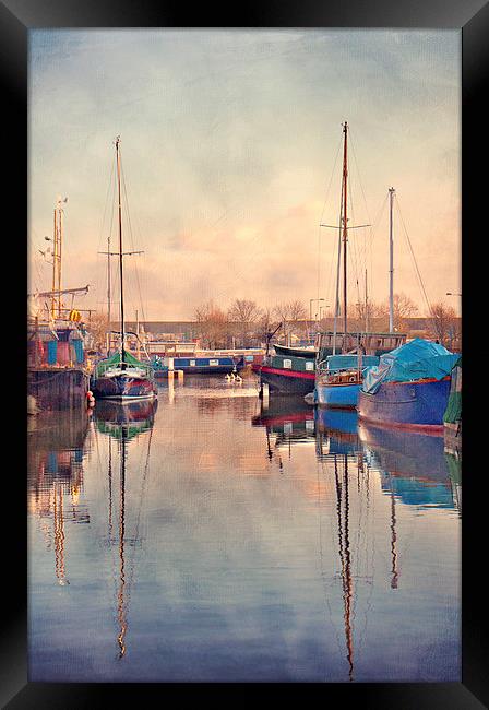  Boats at Gravesend Framed Print by Dawn Cox