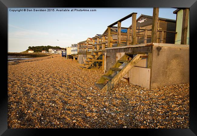  Steps to the beach Framed Print by Dan Davidson