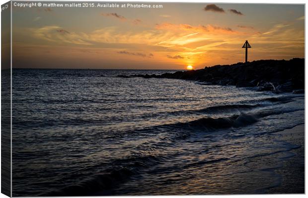 Final Moments  Canvas Print by matthew  mallett