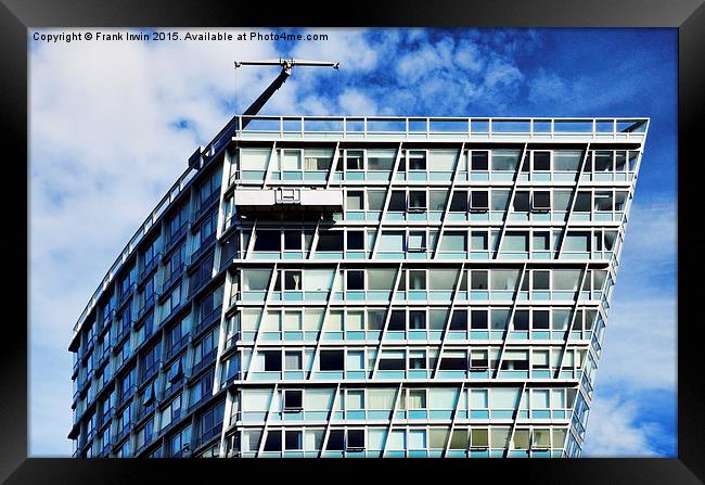  High Rise maintenance - window cleaning Framed Print by Frank Irwin
