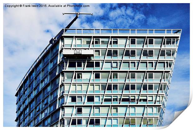 High Rise maintenance - window cleaning Print by Frank Irwin