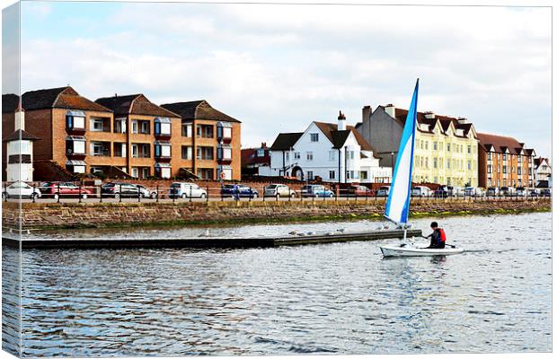 Sailing on West Kirby's Marine Lake Canvas Print by Frank Irwin