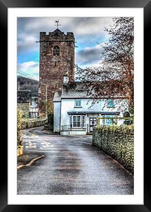 St Gwendolines Church Talgarth Framed Mounted Print by Steve Purnell