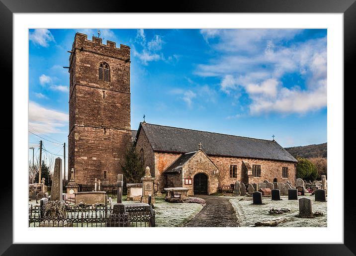 St Gwendolines Church Talgarth 3 Framed Mounted Print by Steve Purnell