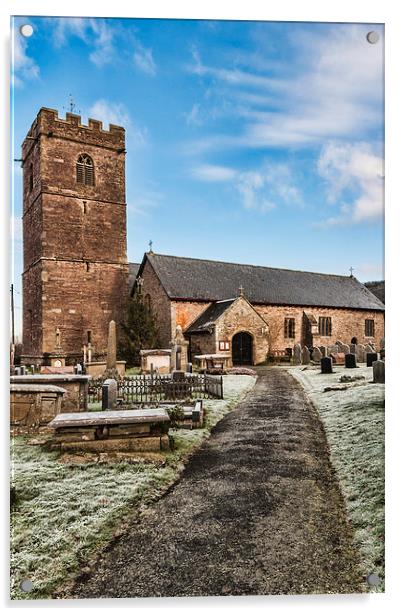 St Gwendolines Church Talgarth 4 Acrylic by Steve Purnell