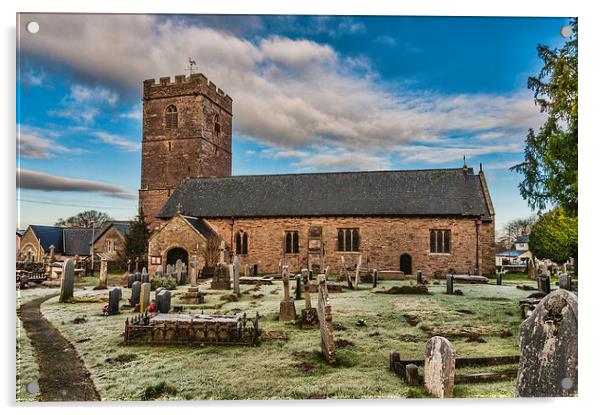 St Gwendolines Church Talgarth 5 Acrylic by Steve Purnell