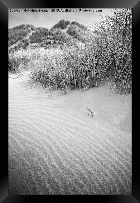  Dune textures Framed Print by Andrew Kearton