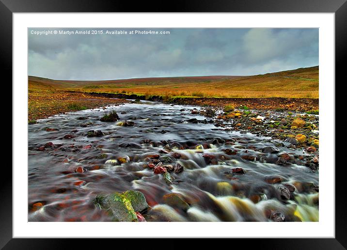  Langdon Beck - Teesdale Durham Dales Framed Mounted Print by Martyn Arnold