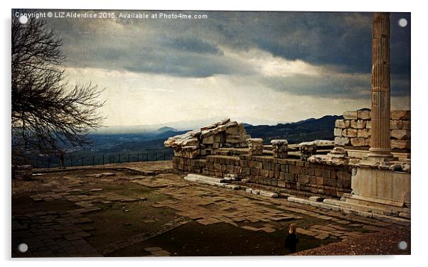 Pergamon - The View  Acrylic by LIZ Alderdice