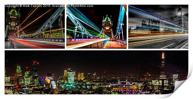  London by Night Print by Mark Caplice