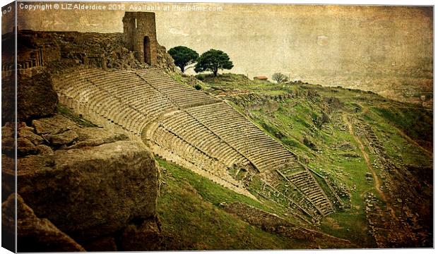  Theatre at Pergamon.  Canvas Print by LIZ Alderdice